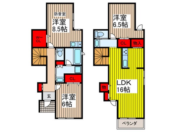 duplex北浦和公園の物件間取画像